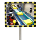 Miroir plat de contrôle Noir et Jaune - 400 x 600 mm - Réflecteur Poly+ - Garantie 6 ans_2