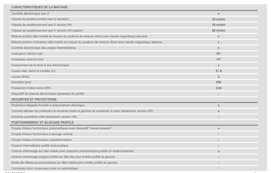 Precision t2 e-hs - tronçonneuse à double tête - emmegi - lame de 550 mm_2