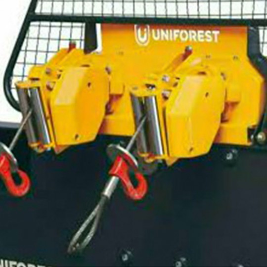 Treuil forestier 2x65 G Uniforest - double tambour 6.5T pour tracteur 80Cv usage intensif_2