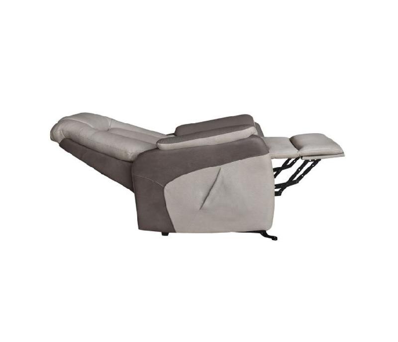 Fauteuil relax releveur Nersac bi-moteur - microfibre mastic/brun taupé - ergonomique et confortable_2