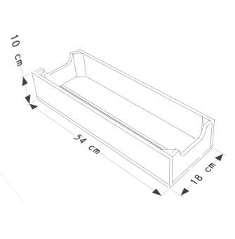 Noël H1 - Plateau en bois gravé au laser - Simply à box - L18 x H10 x P54 cm - Made in France_2