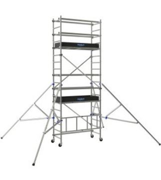 Échafaudage roulant aluminium Neolium SX - Comabi SNC - hauteur de travail maxi 7,8 m - montage sécurisé et roues anti-trace_2