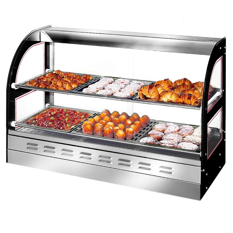 Vitrine chaude à poser pour rôtisserie  - 1098 mm - 2 niveaux | GGM_2