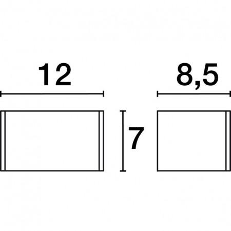 Applique murale Rett LED SMD 5W 3000K noir - 450 lm - intérieur en aluminium - IP20_2