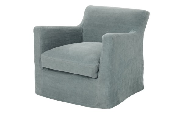 Fauteuil Bandol 75 cm - Home Spirit - Déhoussable en lin froissé pour un style campagne chic_2