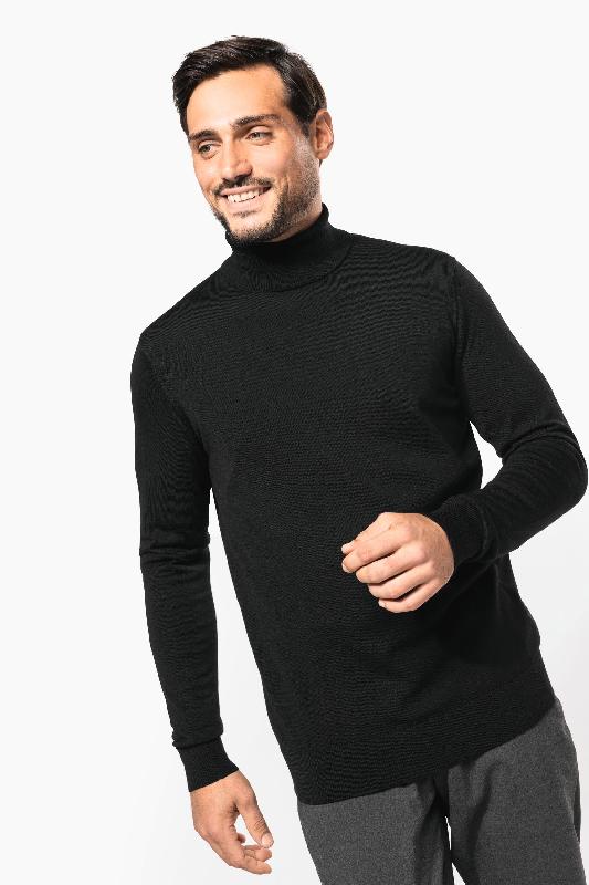 Pull Mérinos col roulé homme - Kariban Premium - 100% laine extra-fine peignée - Réf: PK912_2