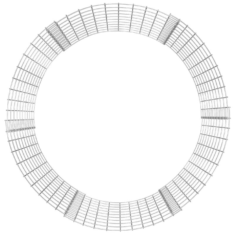 Vidaxl poteau à gabion circulaire acier galvanisé ø100x100 cm 152018_2