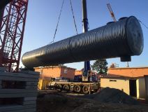 Bassin d'orage en acier galvanisé pour la rétention des eaux pluviales excédentaires_2