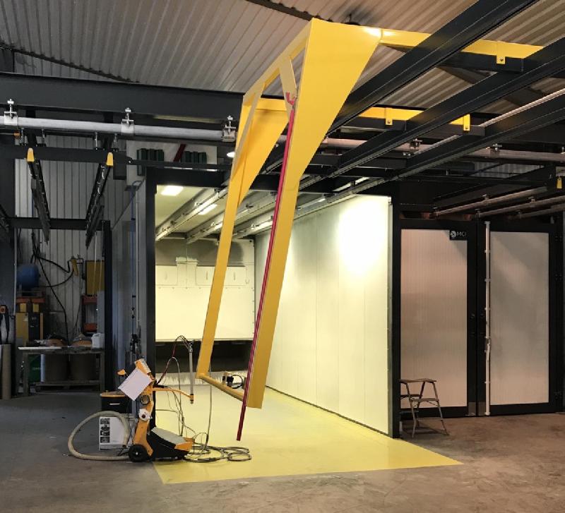 Convoyeur aérien modulable, manuel et motorisé  idéal pour le secteur industriel, le traitement de surface et l'application de peinture - MCI_2