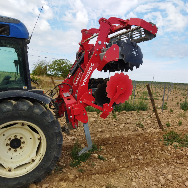 Vinidisc - Déchaumeur à disques indépendants pour viticulture et arboriculture - 10 à 16 disques disponibles_2
