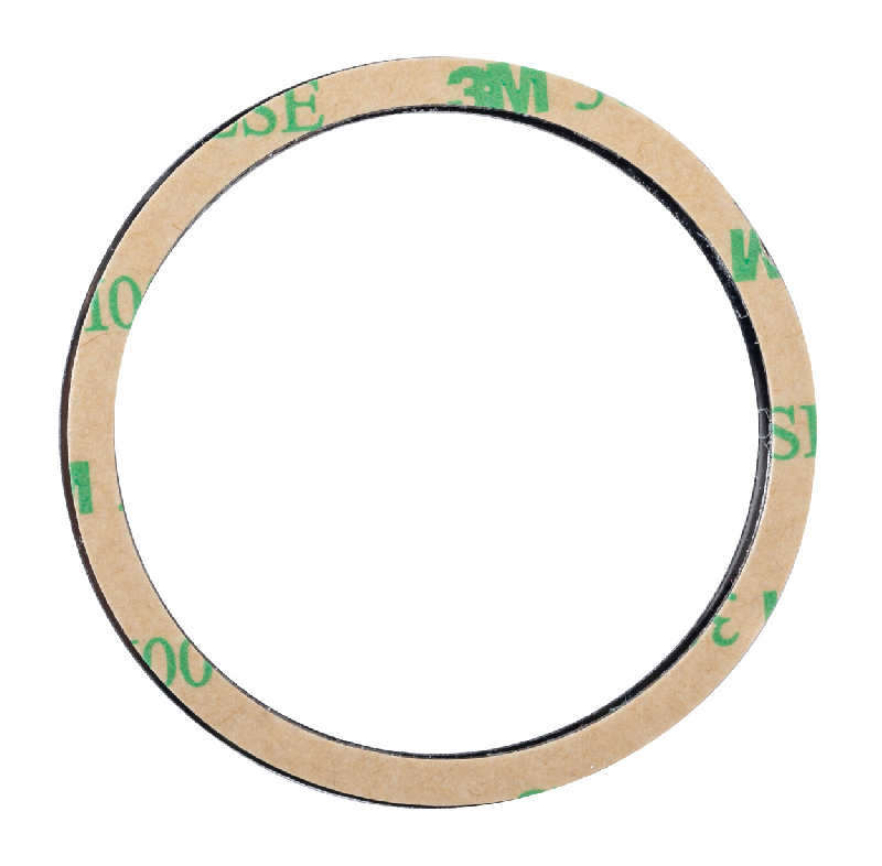 Chargeur sans fil magnétique rapide 10W - Boîtier en bambou avec témoin LED et anneau métallique_2