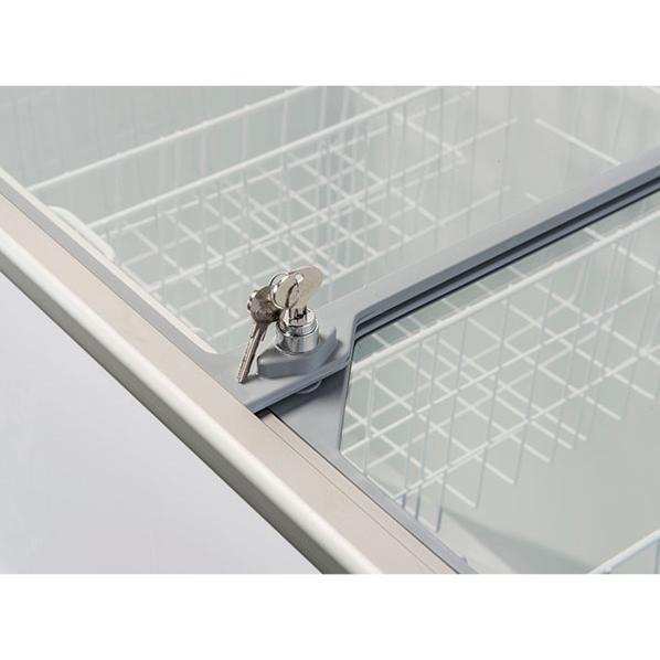 Congélateur coffre avec portes coulissantes vitrées - 400 L | Coolhead - CFG408_2
