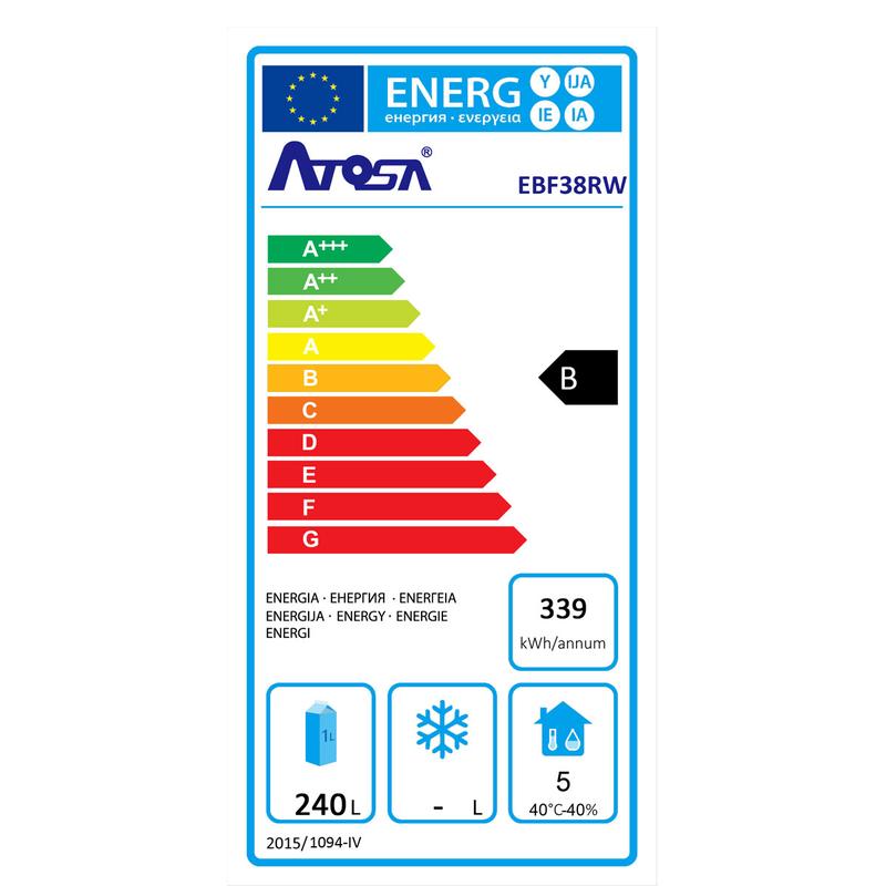 Réfrigérateur Atosa EBF38RW - 380 litres - 220-240 V - 300 W - blanc_2