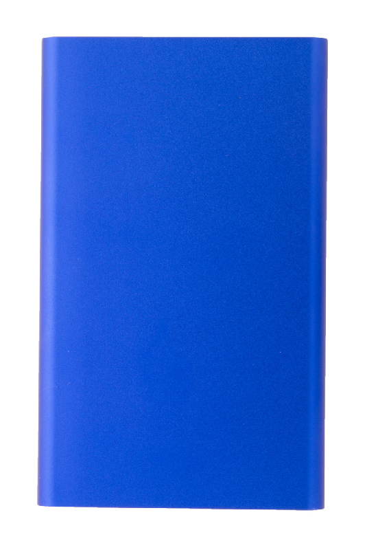 Power Bank - boîtier en aluminium recyclé - batterie 4000 mAh - ports USB et USB-C - couleur bleue_2