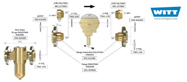 757 LE Smart - Détendeur de gaz à dôme - Witt - avec capteurs de pression et température_2