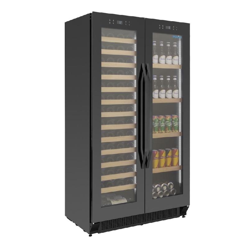 Armoire à boissons 2 zones - bière et vin - double porte Série G - Polar - GL097_2