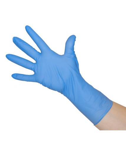 GANTS NITRILE BLEUS manchette longue 280mm usage unique boite de 100 mediprotec (isognb300)_2