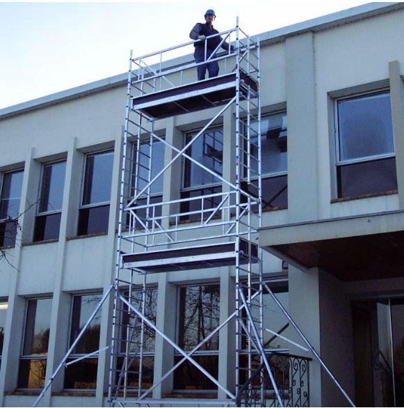 Modèle IP échafaudage roulant aluminium ULTRALU - Hauteur travail/plancher maxi 14,30 m / 12,30 m - Usage intensif_2