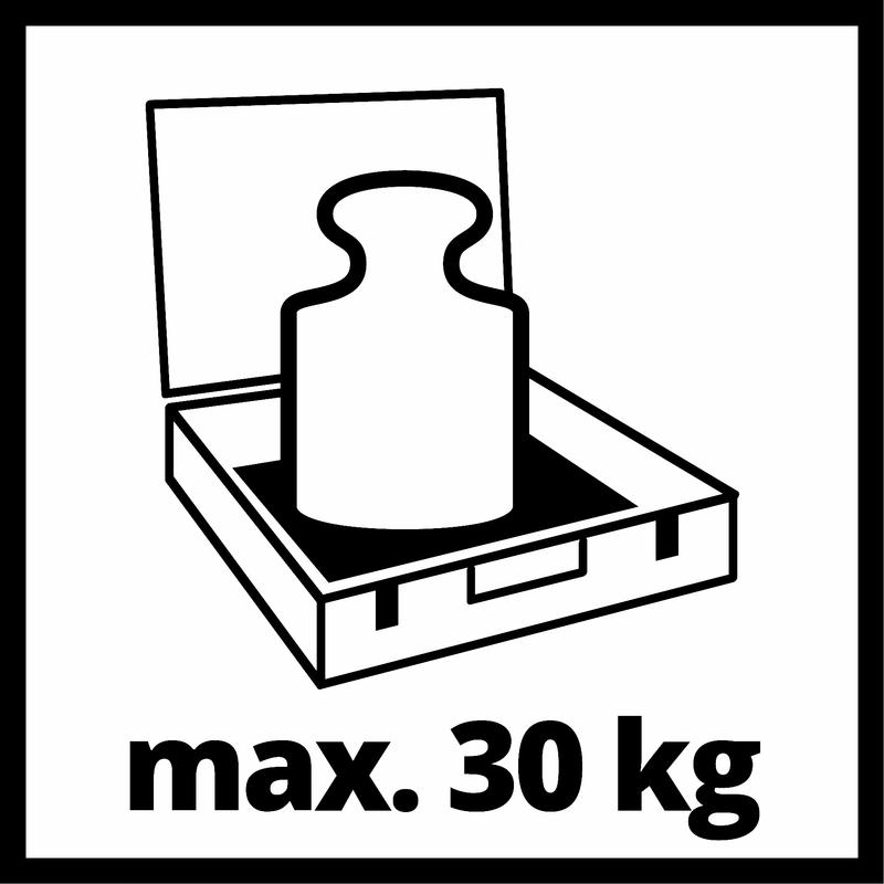 Mallette de rangement E-Box M55/40 Einhell - Résistante aux éclaboussures, capacité 30 kg, avec doublure en mousse_2