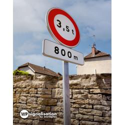 Panneau d'interdiction B13 - Limitation de tonnage personnalisable_2