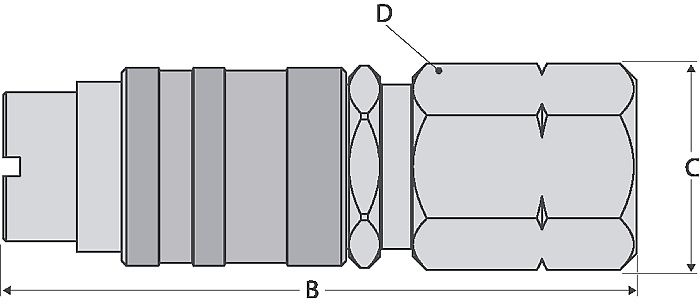 Séries 171 - Coupleur acétylène CEJN en laiton/aluminium avec joints EPDM et sécurité anti déconnexion_2