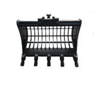 Godet squelette 600 mm - A/R Klac C pour minipelle 1,2-1,8 T - Uniter45 - Réf : U4518GSQ600EXKLC_2