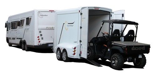 Barbot Centaure remorque fourgon avec portes arrière doubles