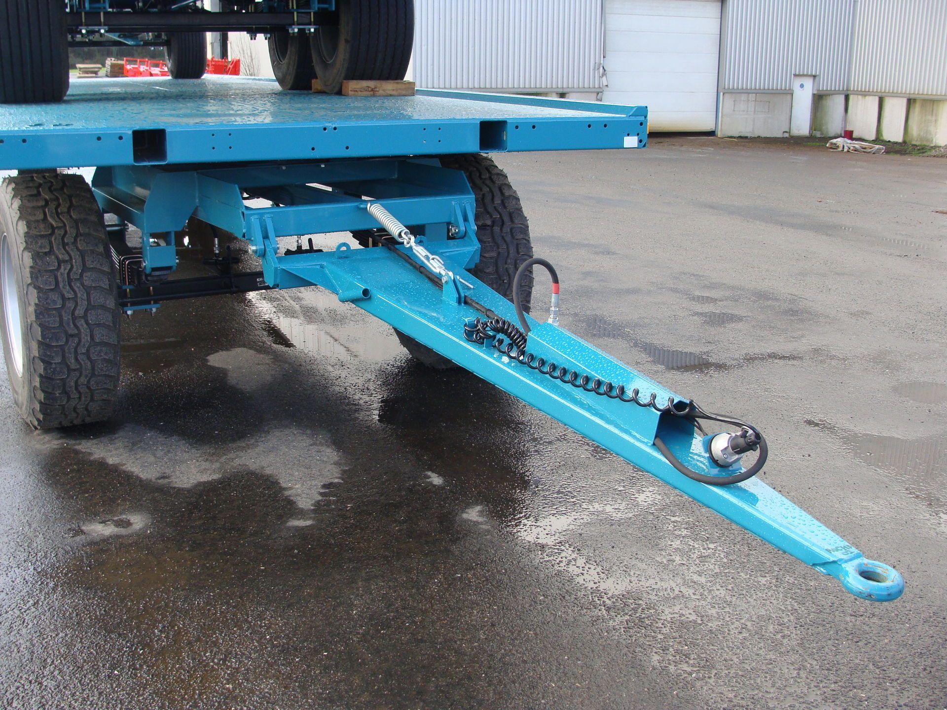 Remorque plateau agricole CH 11506 - Golpais - caisse 11 500 mm - PTAC 21 000 kg - essieux suspendus et treuils avant_2