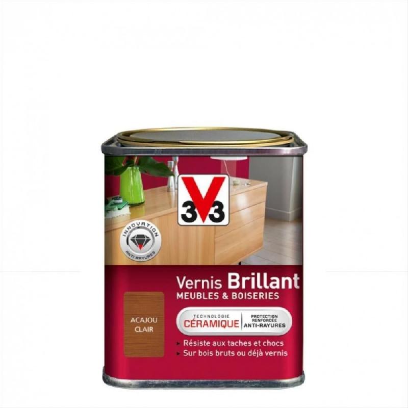 Vernis meuble et objet V33 - Acajou clair brillant - 0.25l_2