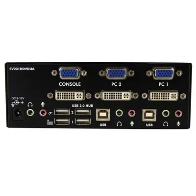 Switch KVM USB 2 ports DVI VGA avec audio - Commutateur concentrateur USB 2.0_2
