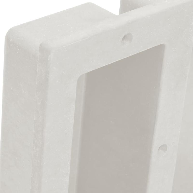Vidaxl niche de douche avec 2 compartiments blanc mat 41x51x10 cm 151396_2