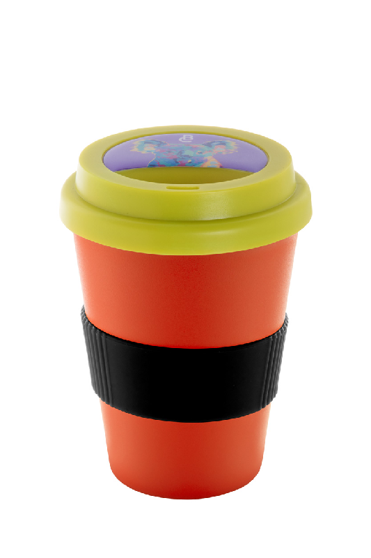 Mug thermos personnalisable - double paroi avec couvercle et poignée en silicone - 300 ml_2