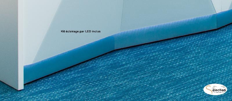 Banque d'accueil lumineuse Alpa - MDD - Gris brillant_2