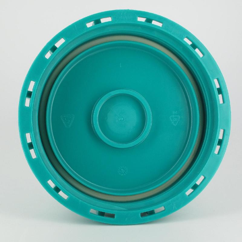 Couvercle Schütz Ø150 vert plein - UN agrée FDA - joint TPE_2