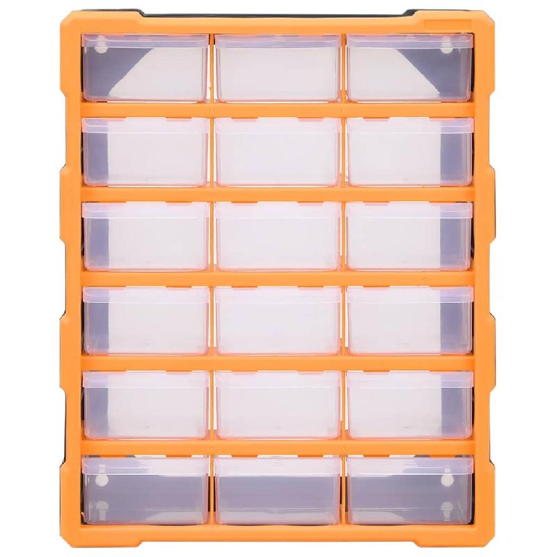 Vidaxl organisateur multi-tiroirs avec 18 tiroirs centraux 38x16x47 cm 149597_2
