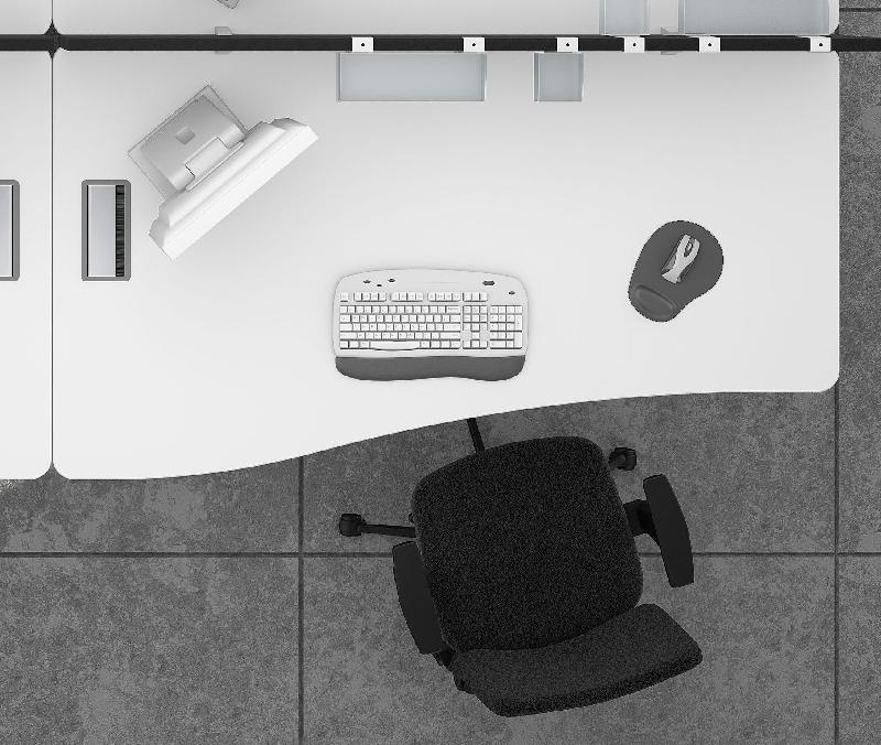 Bureau vague Sigma - Mobel Linea - Blanc 9010, 140, Acacia clair, Droite_2