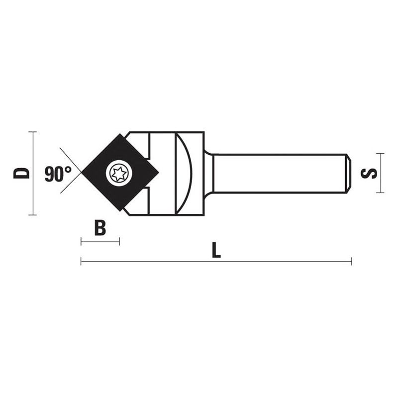 W170.170.R - Fraise à plaquette - Sistemi S.R.L. - Diamètre 17 mm - Pour rainurage en V et pliage en onglet_2