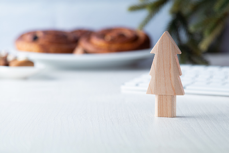 Clé USB publicitaire en bois - forme sapin de Noël - 8/16/32GB_2