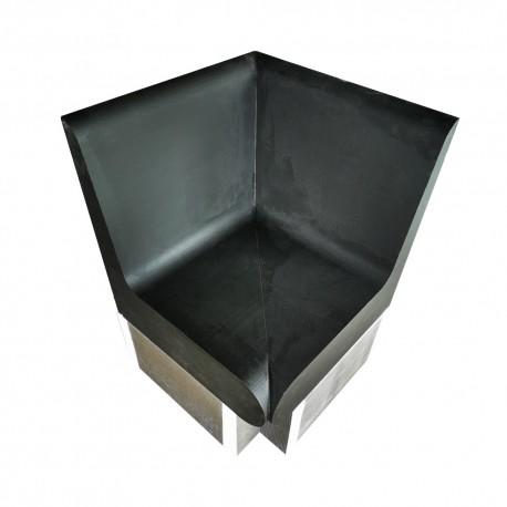 Banc angle arrondi 600 x 586 x 870 mm avec dossier XPS prêt à carreler - Hammam et salle de bain Valstorm_2