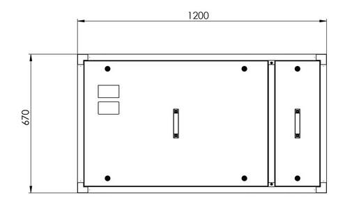 Caisson à charbon actif statique 2700 m³ / heure (avec moteur)_2