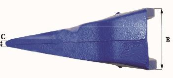 Dents de godet adaptables Feurst F 55 VIPL - Référence MF55 VIPL - 5,90 kg_2