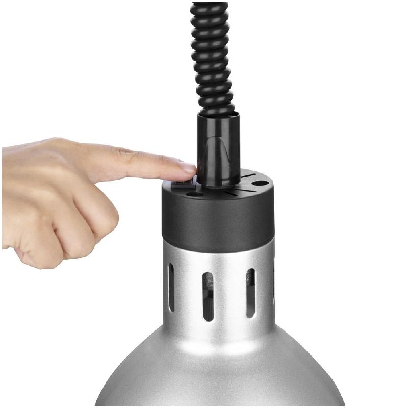 Lampe chauffante rétractable Buffalo finition métal brossé | Buffalo - DR758_2