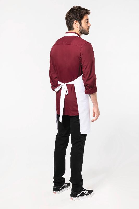 Tablier polycoton léger Kariban - Réf: K8001 - Lavable à 60°C - Taille unique - Couleurs disponibles: Noir, Blanc, Wine_2