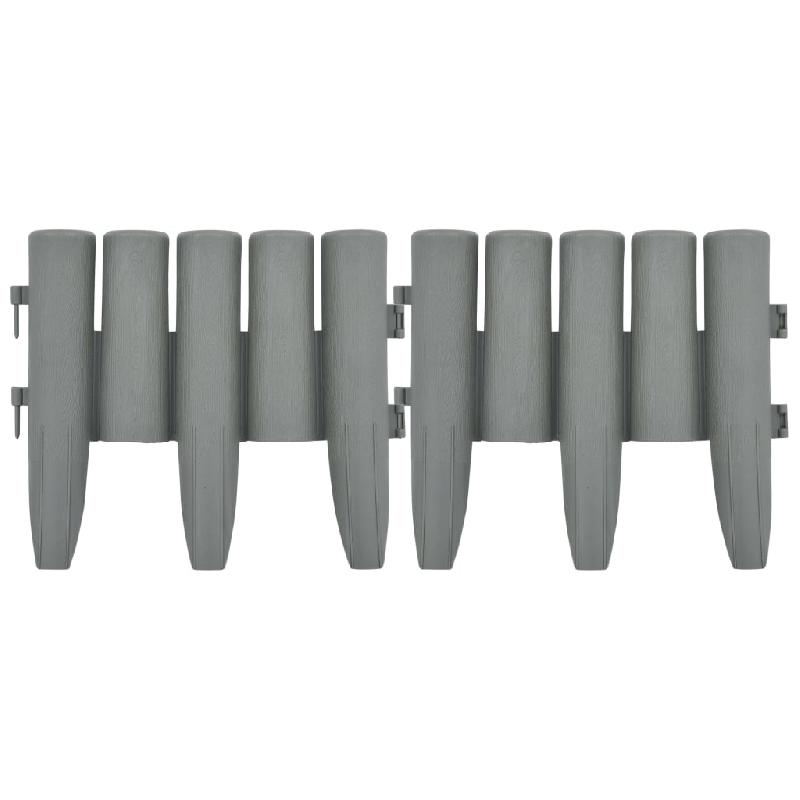 Vidaxl bordures de pelouse 36 pcs gris 10 m pp 48621_2