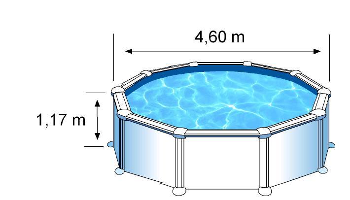 Piscine ronde acier ø4,80m x h: 1,32m - filtration à sable_2