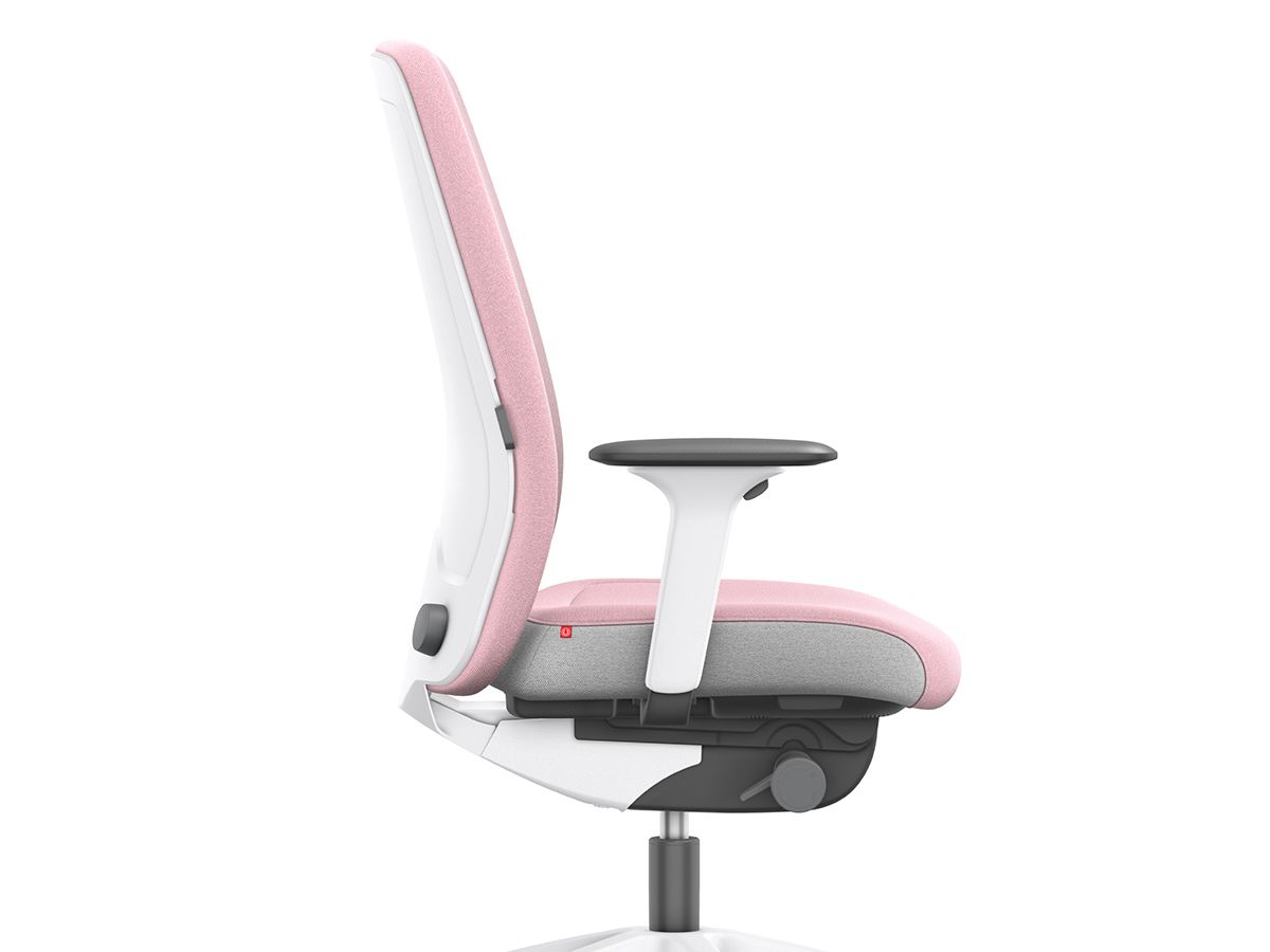 Siège de bureau EVERY Interior Edition - Design et fonctionnalité - Mécanisme synchrone, tissu ERA gris agate, soutien lombaire réglable_2