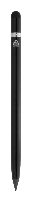 Stylo sans encre en aluminium recyclé - stylet tactile et pointe métallique effaçable_2