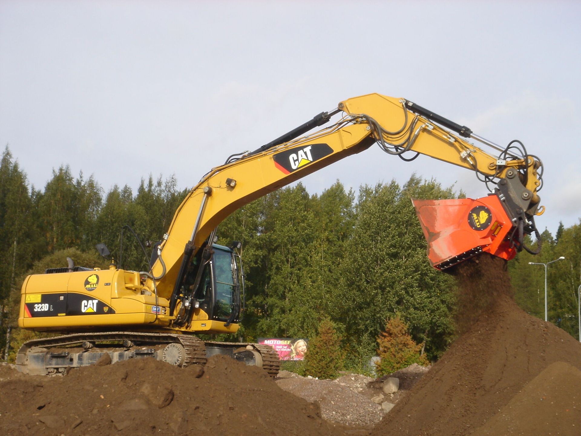 Godet  pour le criblage et de traitement des matériaux - ALLU Serie D pour pelle de 12 à 45 tonnes_2