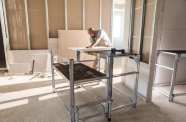 Flexxwork - Plateforme de travail Günzburger Steigtechnik - Plaque antidérapante en bois - Poids 8,72 kg_2