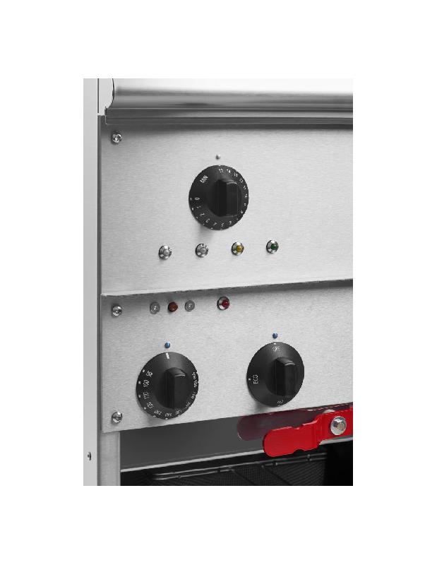 Friteuse électrique - 2x7-8 Litres, 52 à 64 kg/heure, 400 V - Valentine EVO2200T_2